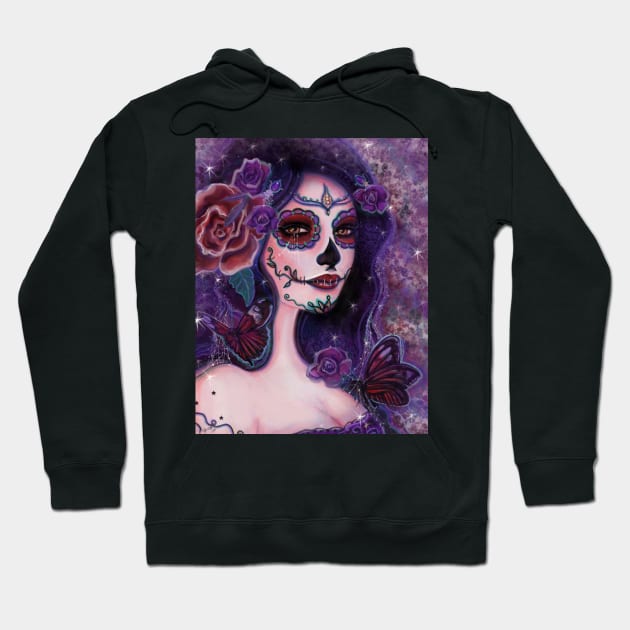 Day of the dead Cantana Rose By Renee Lavoie Hoodie by ReneeLLavoie